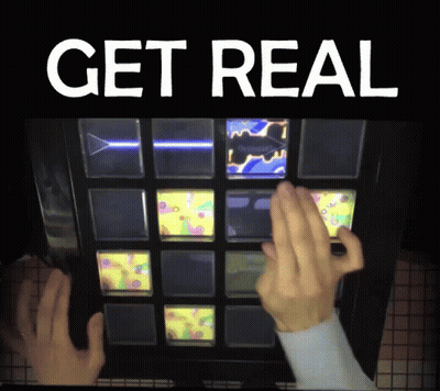 Person Playing Game Saying Get Real GIF