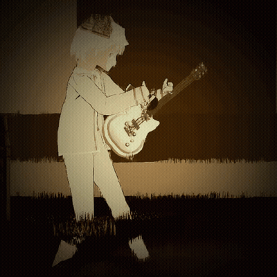 Person Playing Guitar With Crown