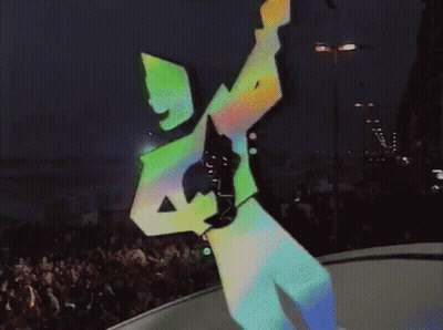 Person Playing Guitar With Letter N GIF