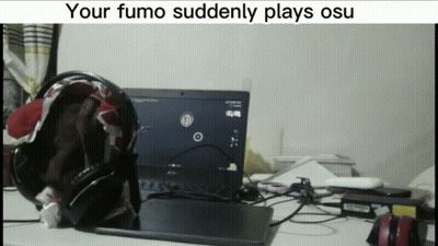 Person Playing Osu With Headphones GIF