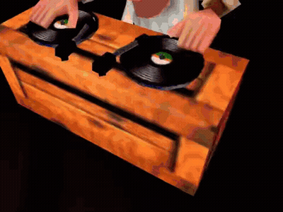 Person Playing Records On Turntable GIF