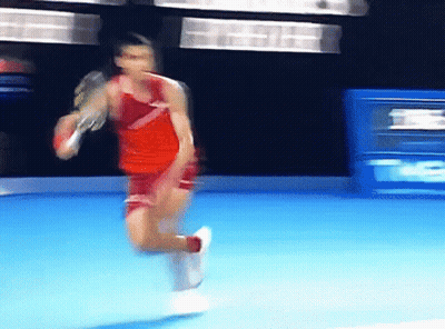 Person Playing Tennis GIF