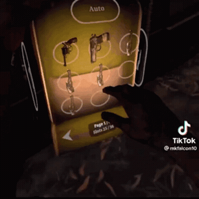 Person Playing Video Game Looking At Guns GIF