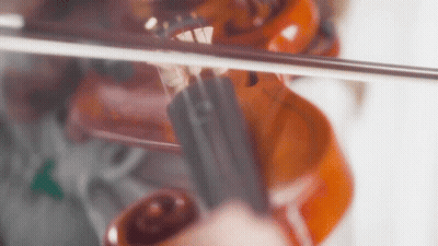 Person Playing Violin With Bow GIF