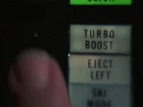 Person Pressing Turbo Boost Button GIF