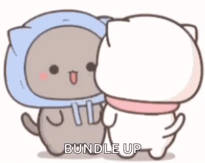 Person Putting Scarf Around Another's Neck GIF