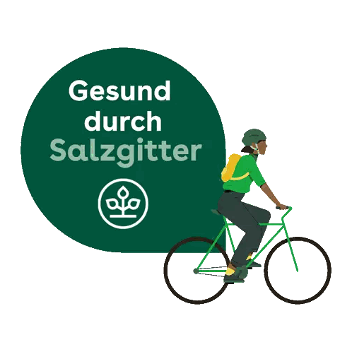 Person Riding Bike Gesund Durch Salzgitter Sticker