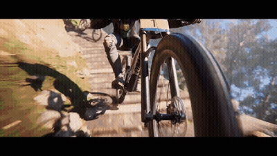 Person Riding Bike With Number 1 GIF
