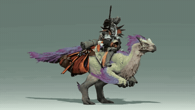 Person Riding Bird GIF