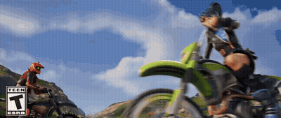 Person Riding Dirt Bike With T GIF