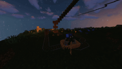 Person Riding Ferris Wheel In The Dark GIF