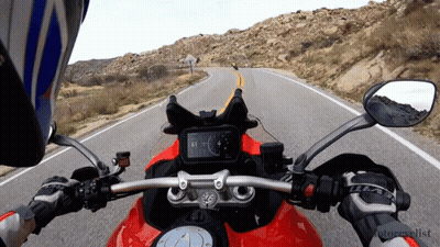 Person Riding Motorcycle At 61 MPH GIF