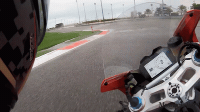 Person Riding Motorcycle Number 88 GIF