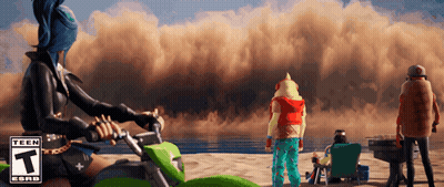 Person Riding Motorcycle On Beach With T GIF