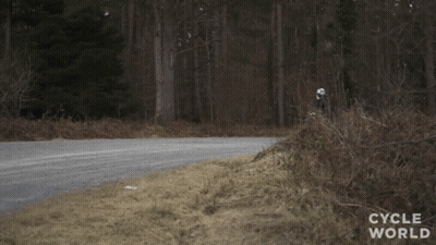 Person Riding Motorcycle On Dirt Road Cycle World GIF
