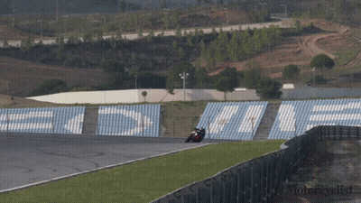 Person Riding Motorcycle On Track Saying Motorcyclist GIF