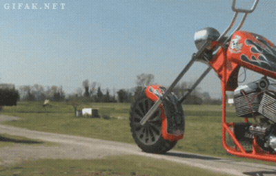 Person Riding Motorcycle With Cycle World GIF