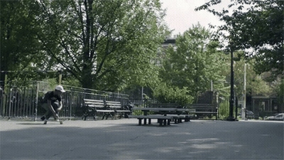 Person Riding Skateboard In Park GIF