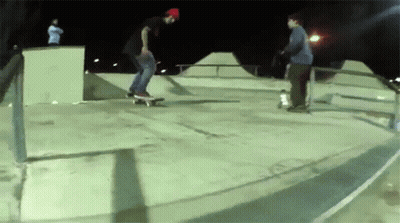 Person Riding Skateboard On Ramp Saying Pro-Te GIF