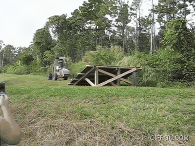Person Riding Tractor GIF