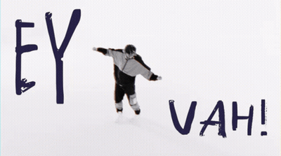 Person Running With Words GIF