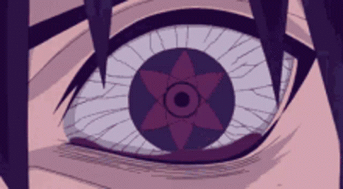 Person's Eye With Purple Star GIF