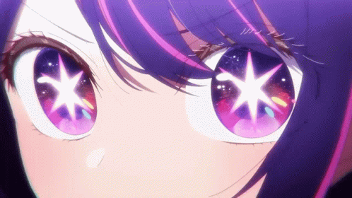 Person's Eyes With Star GIF