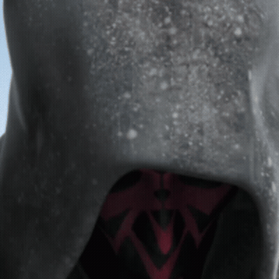Person's Face Close Up With Hood GIF