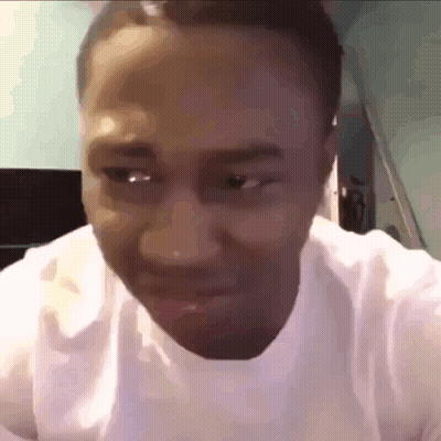 Person's Face On Red Background GIF
