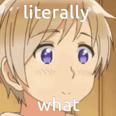 Person's Face Saying Literally What GIF