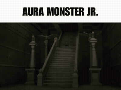 Person's Face With Aura Monster Jr GIF