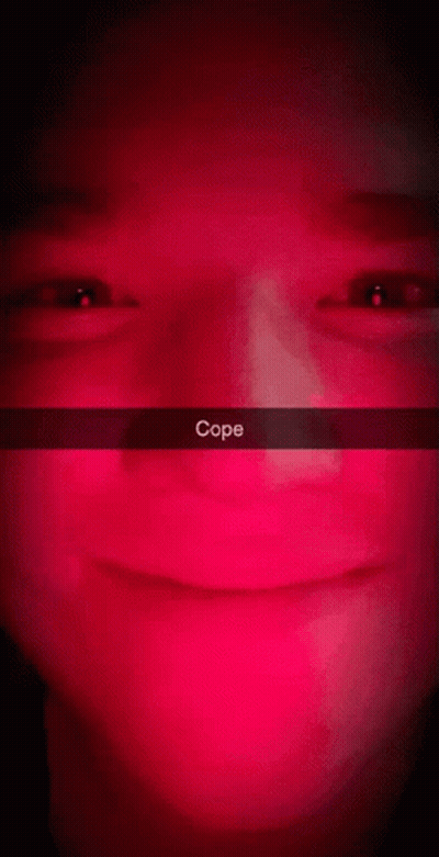 Person's Face With Cope GIF