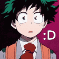 Person's Face With Letter D GIF