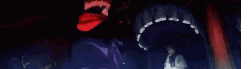 Person's Face With Purple Eye And Red Hair Sticker