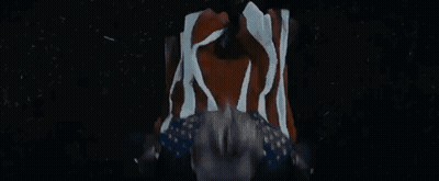Person's Face With Red Light GIF