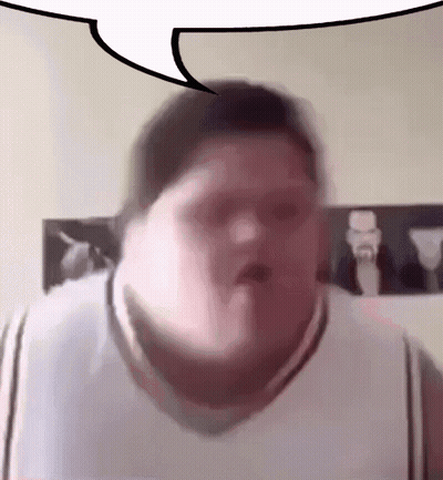 Person's Face With Speech Bubble GIF