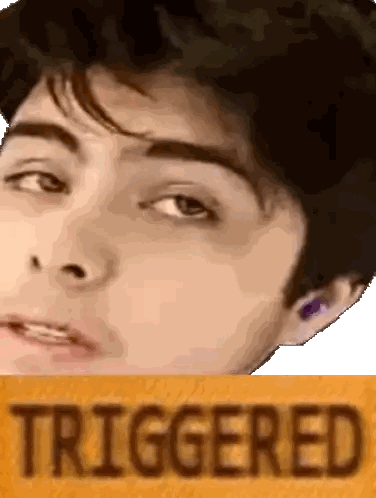 Person's Face With Triggered Text Sticker