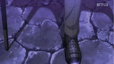 Person's Feet With Netflix Logo GIF