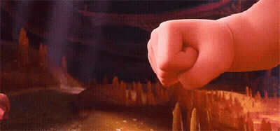 Person's Fist Punched In Cave GIF