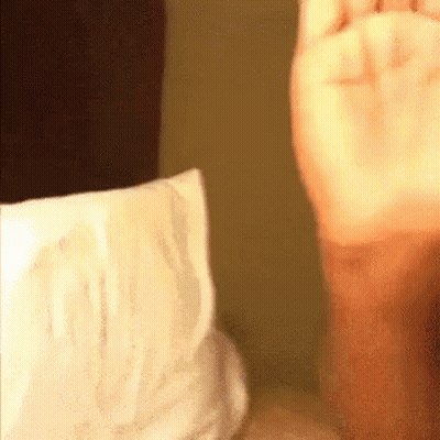 Person's Hand Next To Diaper GIF