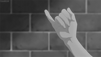 Person's Hand Pointing Up GIF