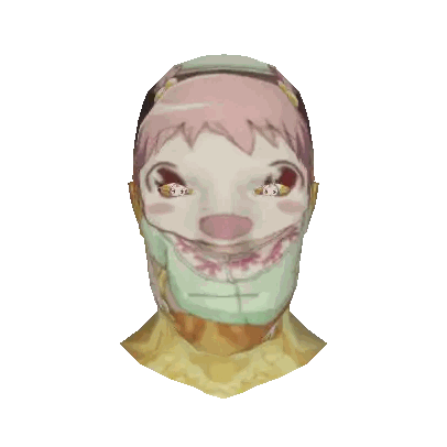 Person's Head With Red Spot Sticker