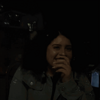 Person's Mouth Close Up Red Background GIF