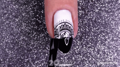 Person's Nails Made In Aninotica GIF