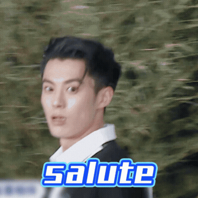 Person Saluting GIF