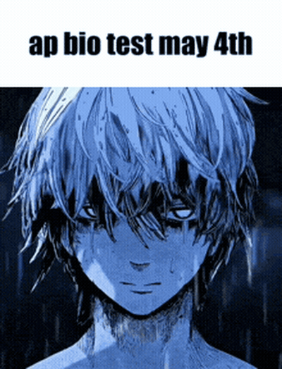 Person Saying AP Bio Test May 4Th GIF