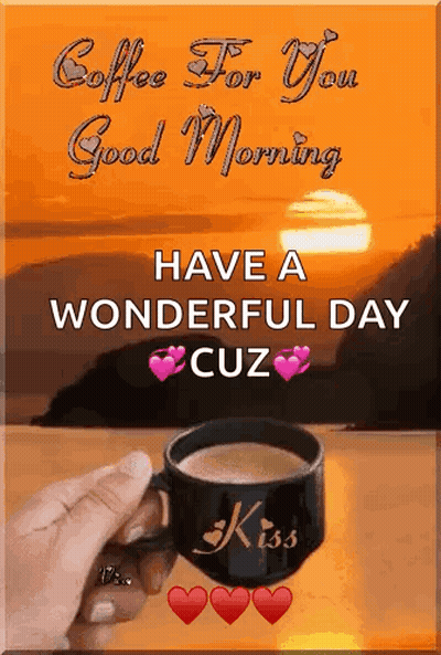 Person Saying Coffee For You Good Morning GIF
