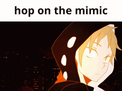 Person Saying Hop On The Mimic GIF