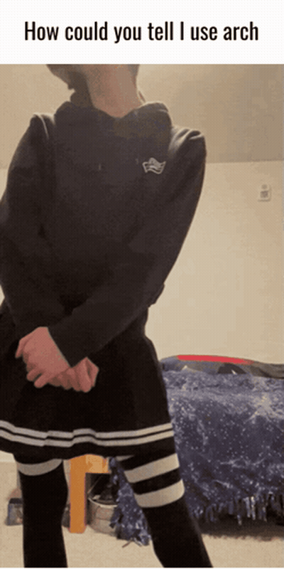 Person Saying How Could You Tell I Use Arch GIF