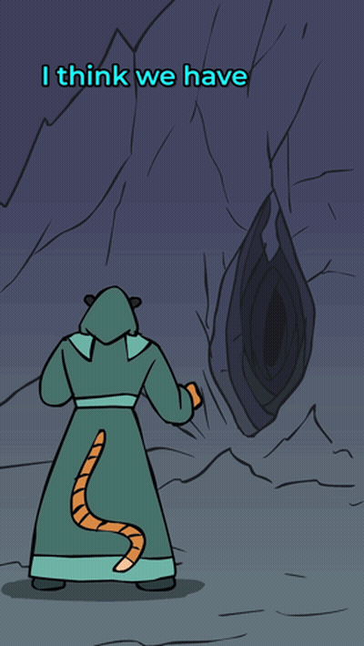 Person Saying I Think We Have To Go Deeper Into This Caaave GIF
